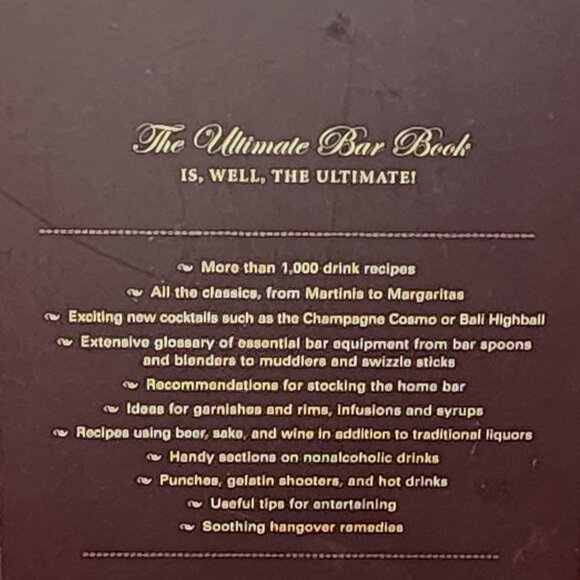 The Ultimate Bar Book The Comprehensive Guide to Over 1000 Cocktails by Mittie H - Picture 4 of 16